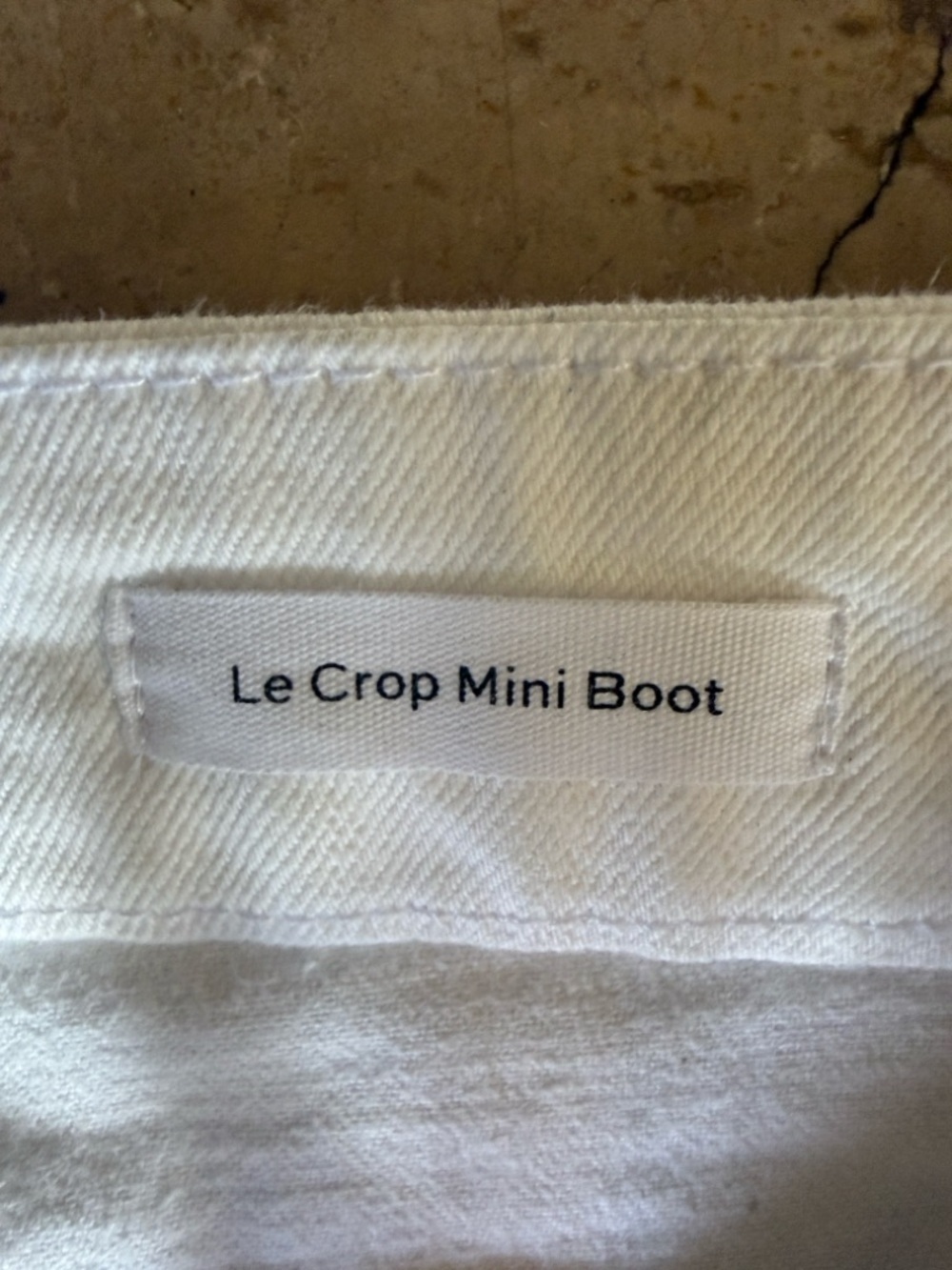 FRAME ladies white silver metallic Jean size 29 La crop mini boot cut. - Picture 4 of 13